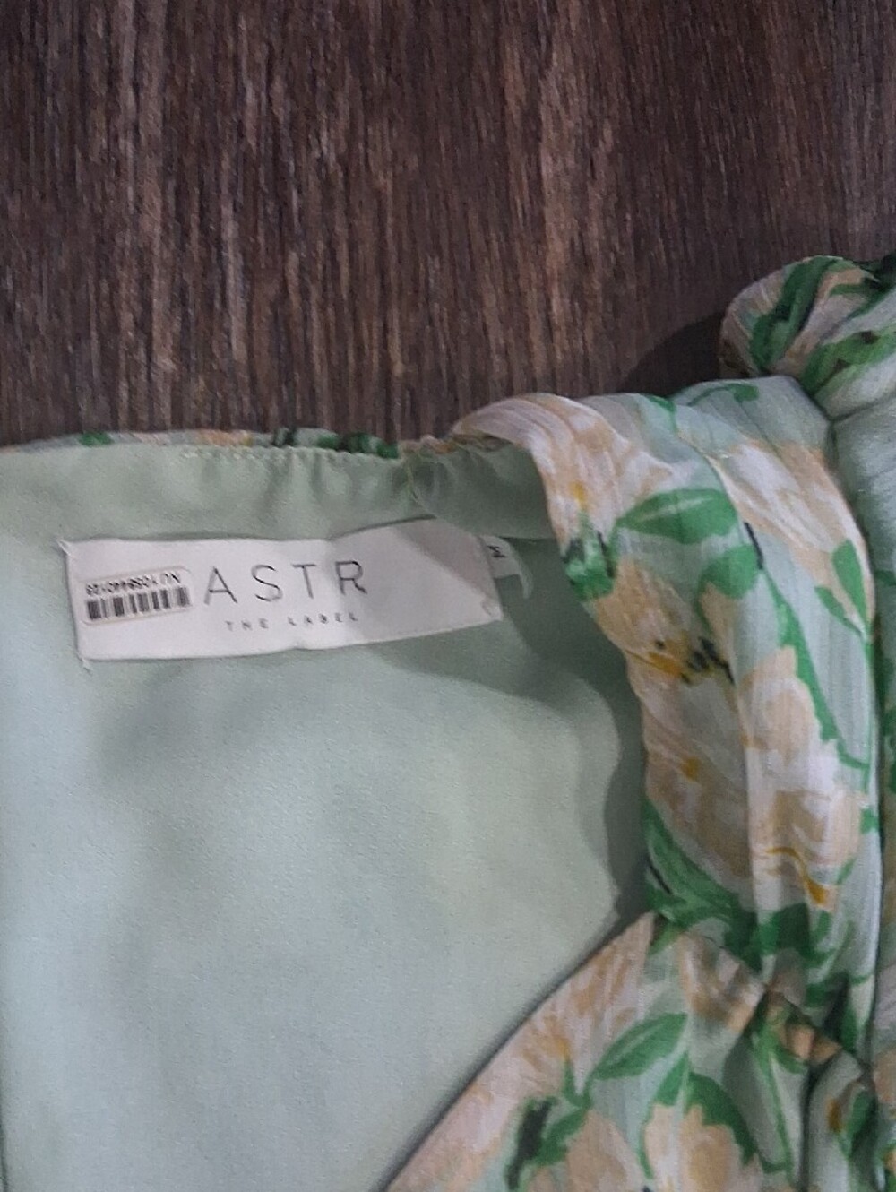 Astr Mint Floral Maxi Dress with Puff Sleeves - Picture 3 of 5